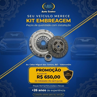 Kit de embreagem MR Auto Center — peças novas e remanufaturadas